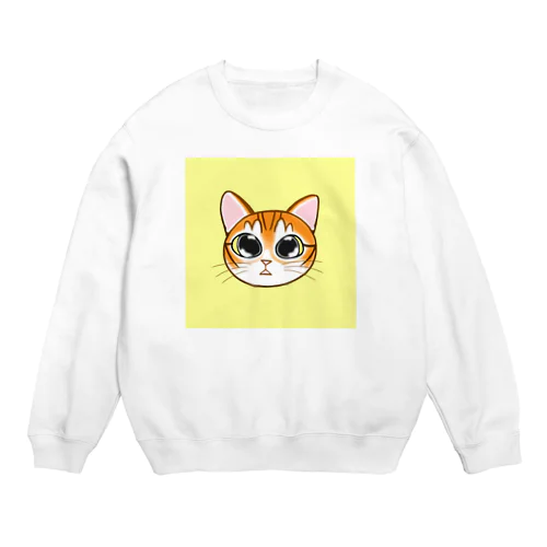 コタにゃ(黄) Crew Neck Sweatshirt