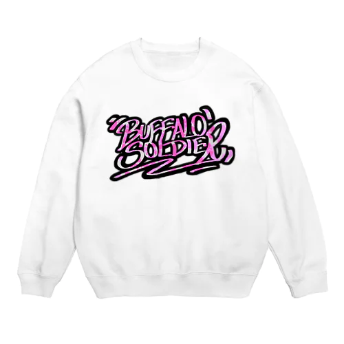 BUFFALO SOLDIER GRAFFITI PINK Crew Neck Sweatshirt