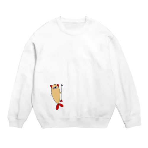 shrimp cat Crew Neck Sweatshirt