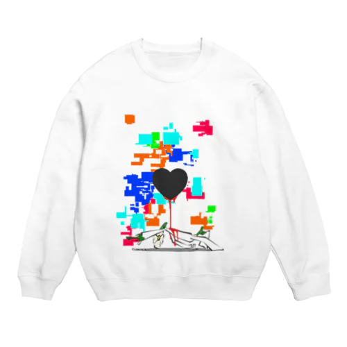 見えない恐怖 Crew Neck Sweatshirt