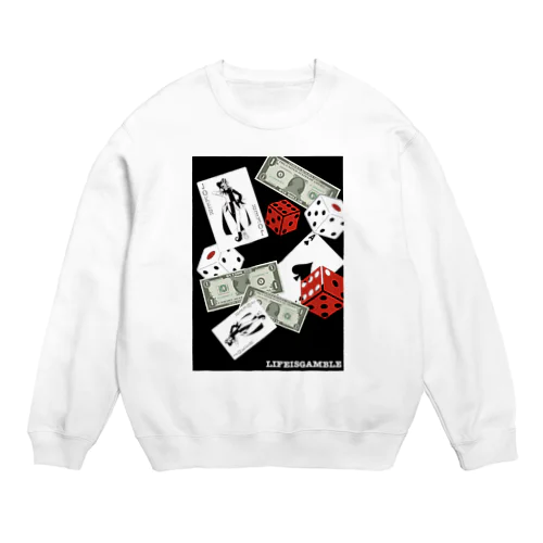 LIFEISGAMBLE Sweater Crew Neck Sweatshirt