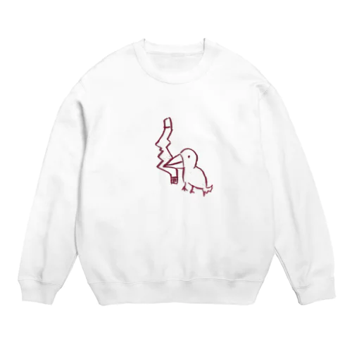 キツツキトラップリップ Crew Neck Sweatshirt