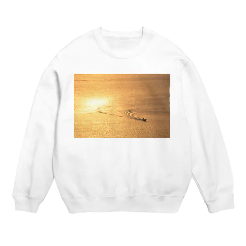 黄金色の海 Crew Neck Sweatshirt