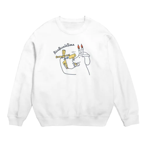 ナイスオカルトタイム🕯️(犬) Crew Neck Sweatshirt