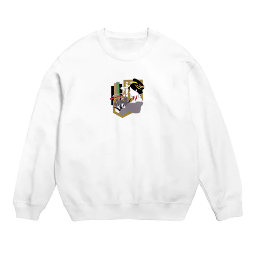 【寄席】《紫》 Crew Neck Sweatshirt