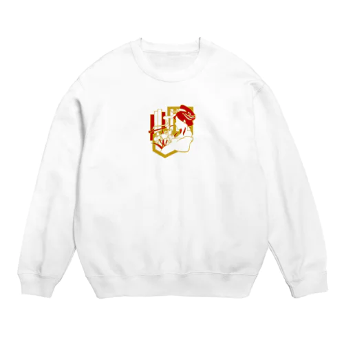 【寄席】《赤》 Crew Neck Sweatshirt