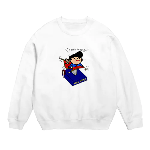 魔法の絨毯に乗れるなんて! Crew Neck Sweatshirt