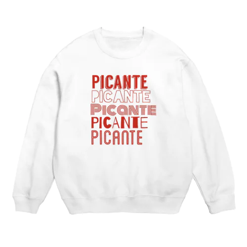 Picante rojo Crew Neck Sweatshirt