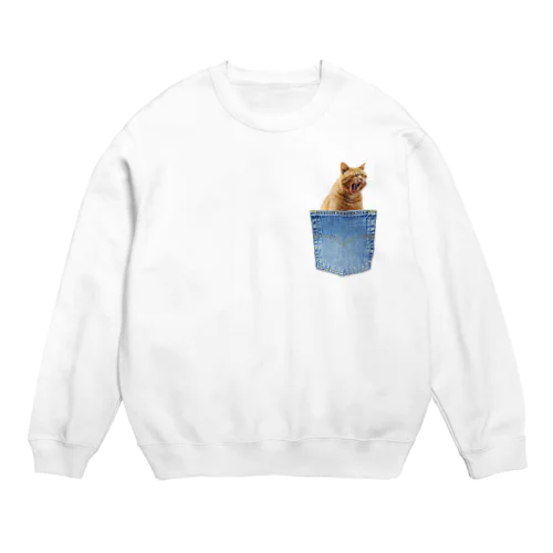 ぽけっと-CAT-02 Crew Neck Sweatshirt