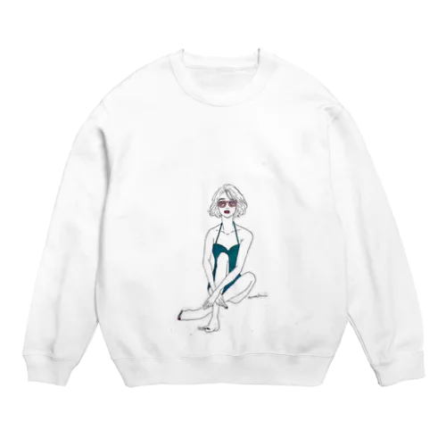 イケてる女 Crew Neck Sweatshirt