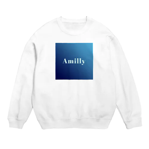 ロイヤルブルーAmillyロゴ Crew Neck Sweatshirt