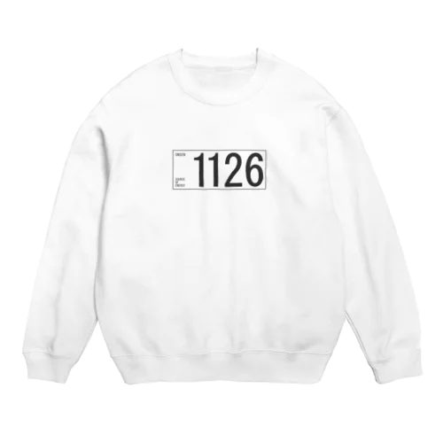 1126(ダークグレー) Crew Neck Sweatshirt