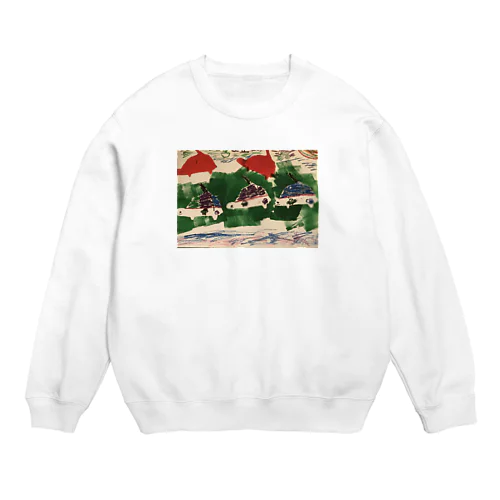 カメ戦車〜南北砂漠の旅〜 Crew Neck Sweatshirt