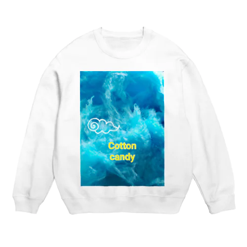 青いわたあめ Crew Neck Sweatshirt