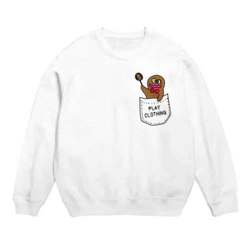 POCKET COOKIE ① Crew Neck Sweatshirt