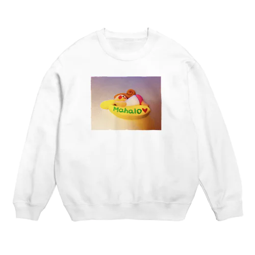 幸運を運ぶよ！ロコガールバナナちゃん♫ Crew Neck Sweatshirt