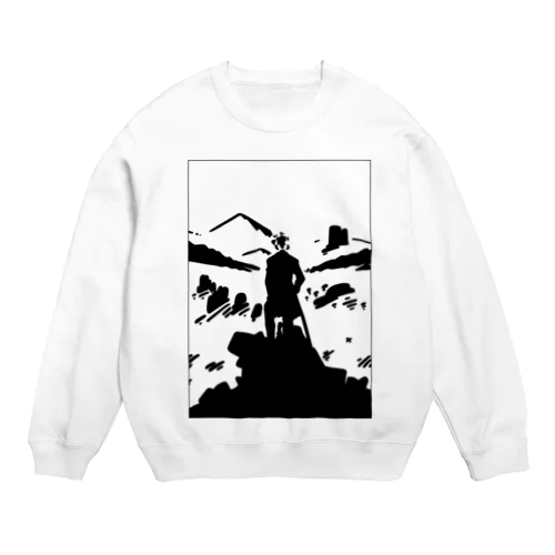 カスパー・ダーヴィト・フリードリヒ『雲海の上の旅人』（うんかいのうえのたびびと、英: Wanderer above the Sea of Fog） Crew Neck Sweatshirt