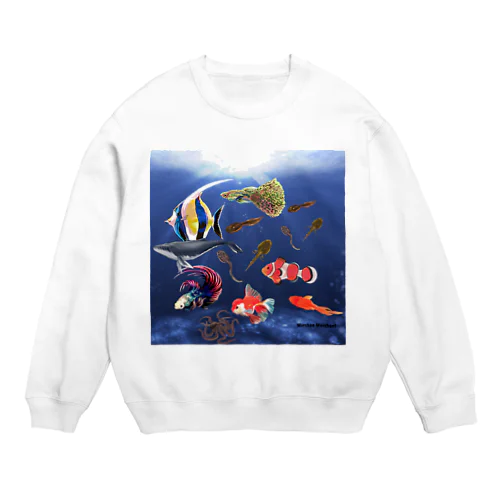 Marchan 海に行く Crew Neck Sweatshirt