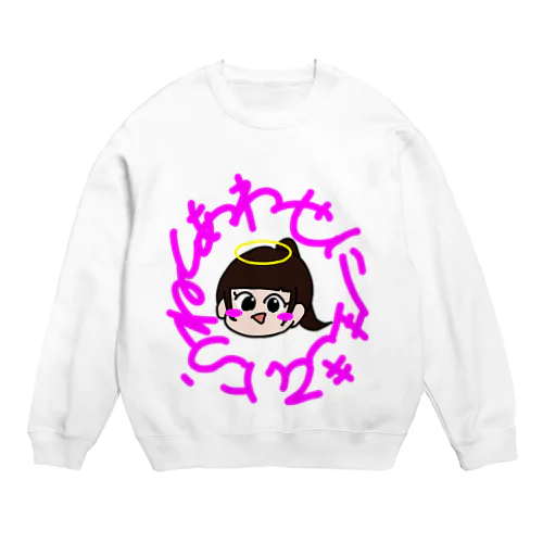 天使ぽに子 Crew Neck Sweatshirt