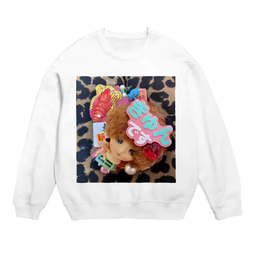 キュンです デコ ICカードケース柄 原宿 個性 Crew Neck Sweatshirt