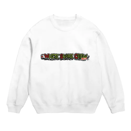 White Snake Crew 0827ホワイトヘビー君 Crew Neck Sweatshirt