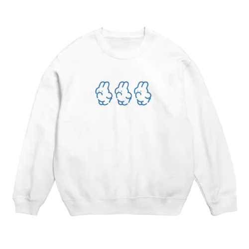 3(BLUE) Crew Neck Sweatshirt