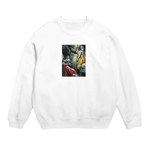 エル・グレコ「受胎告知」 Crew Neck Sweatshirt