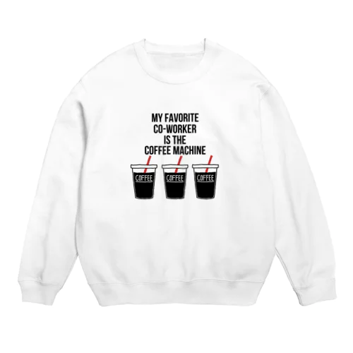 ICE COFFEE(red) Crew Neck Sweatshirt