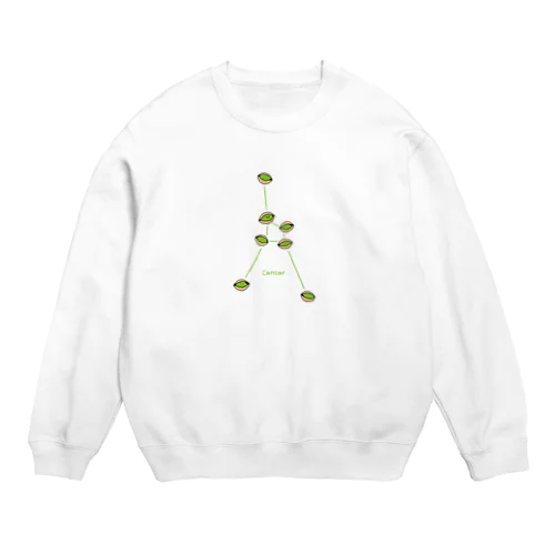 ピスターチオ／かに座 Crew Neck Sweatshirt