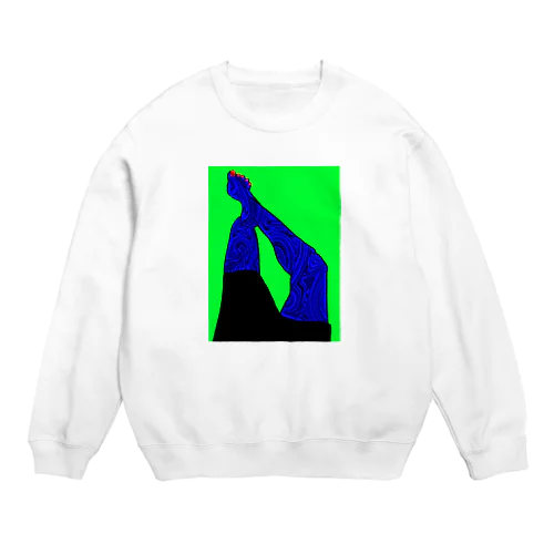 青い脚 Crew Neck Sweatshirt