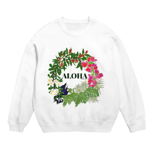 花輪ALOHA Crew Neck Sweatshirt