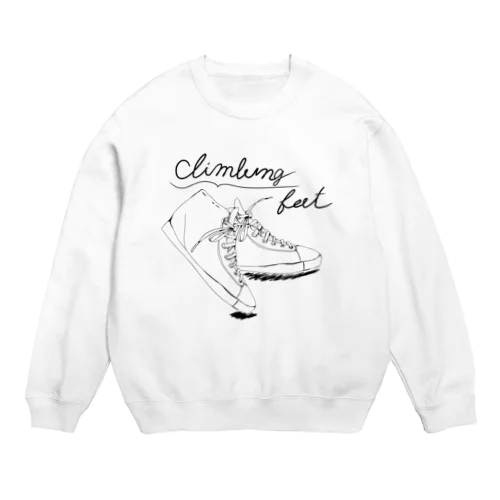 靴のGペン画 Crew Neck Sweatshirt