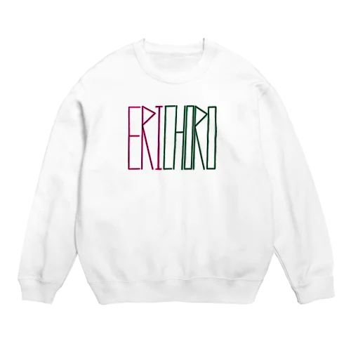 ERICHORO色付きロゴシリーズ Crew Neck Sweatshirt