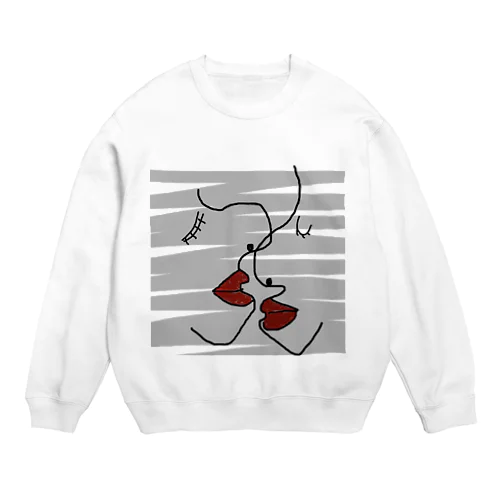 Kissing  Crew Neck Sweatshirt