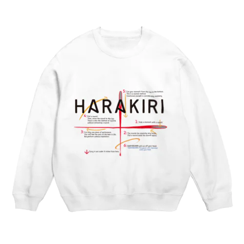 腹切りマニュアル Crew Neck Sweatshirt