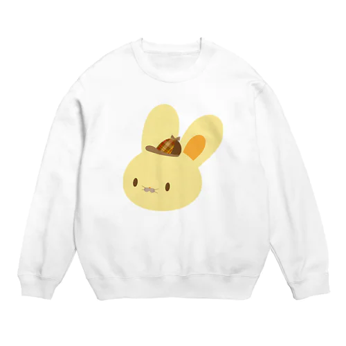 ポコの丸顔グッズ Crew Neck Sweatshirt