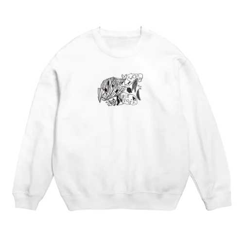 メガロドン Crew Neck Sweatshirt