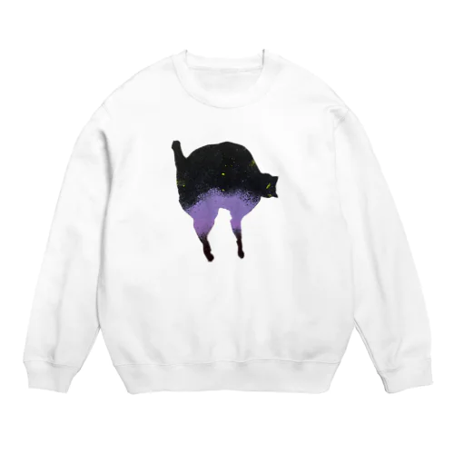 a piece of animation にじいろの黒ねこ SW_Paris Crew Neck Sweatshirt