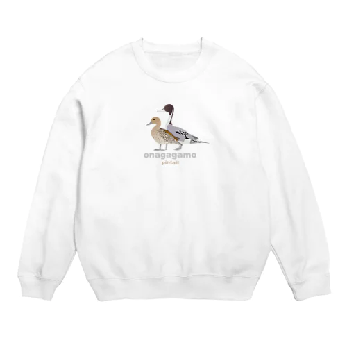 オナガガモのペア Crew Neck Sweatshirt