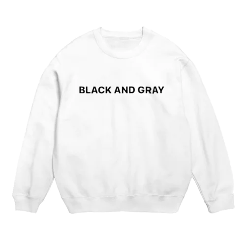 BLACK AND GRAY Crew Neck Sweatshirt