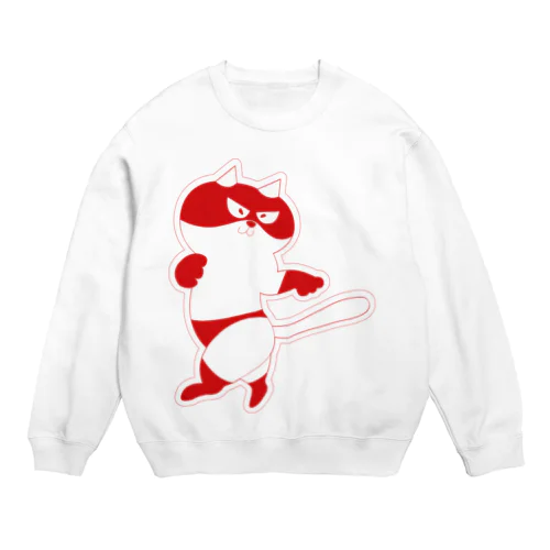 猫拳法にゃんた Crew Neck Sweatshirt