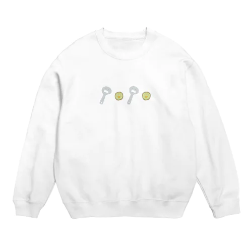 王冠ちゃんと栓抜きちゃん Crew Neck Sweatshirt