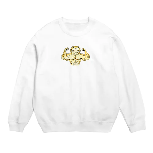 マッチョのフトアゴくん Crew Neck Sweatshirt