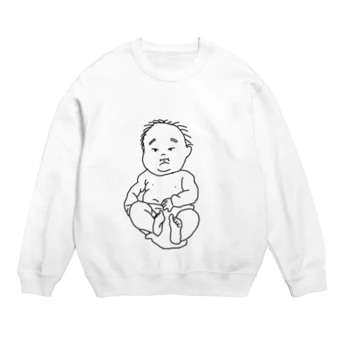 ムチムチベイビー Crew Neck Sweatshirt