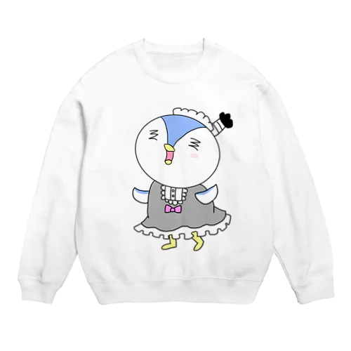 ペンギン侍のメイド姿 Crew Neck Sweatshirt