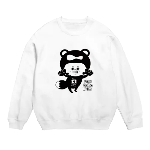 ぽんぽこぽーん！！ Crew Neck Sweatshirt