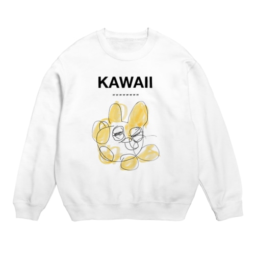 可愛すぎて偏差値低いハムスター Crew Neck Sweatshirt