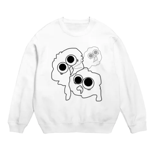 もふもふもんすたぁ ゆーたいりだつ Crew Neck Sweatshirt