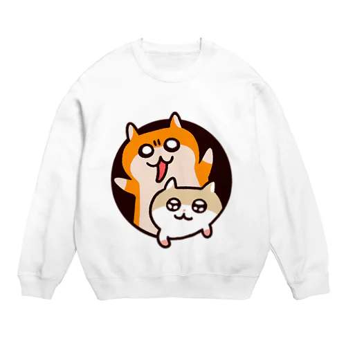 異空間から飛び出るハムたち Crew Neck Sweatshirt