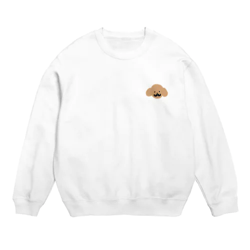 ヒゲの生えたからあげ Crew Neck Sweatshirt